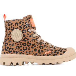 PAMPA HI ZIP WL LEO DEAR BROWN / BLACK